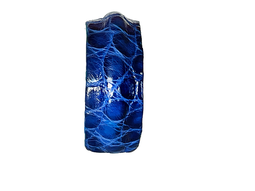 Thumbnail: Medusa Pulse Cuff | Alligator | Cobalt + Silver