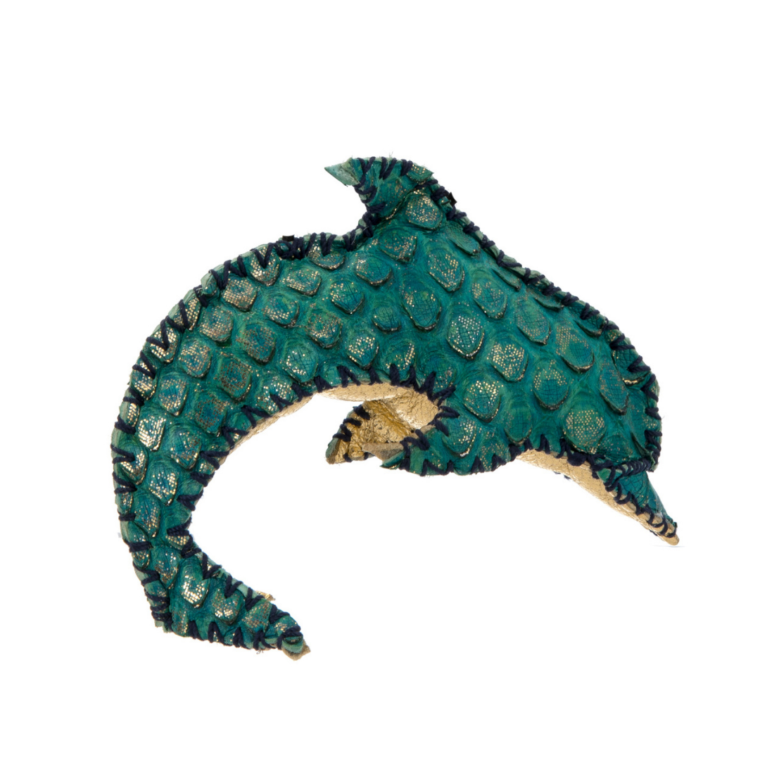 The Menagerie  | Dolphin | Turquoise + Gold