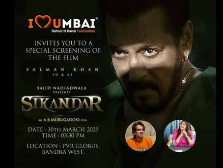 Rahool N. Kanal’s I Love Mumbai Foundation Hosts Special Screening of Sikandar for Children in Collaboration with Megha Shrey Foundation