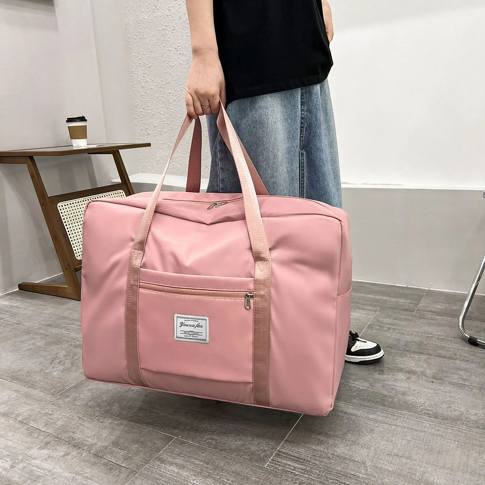 Miniatura: 1pc Pink/Blue/Grey Travel Large Capacity Storage Bag Zipper Portable Sports Bag 