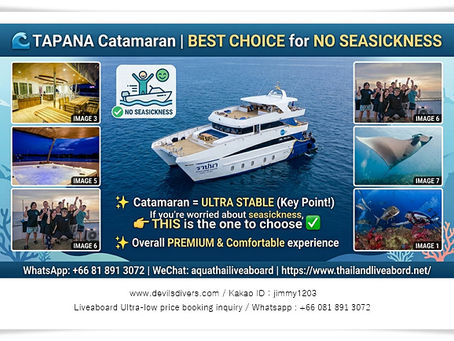 Tapana Catamaran Liveaboard – Luxury Similan Diving Experience (Early Bird 2026)