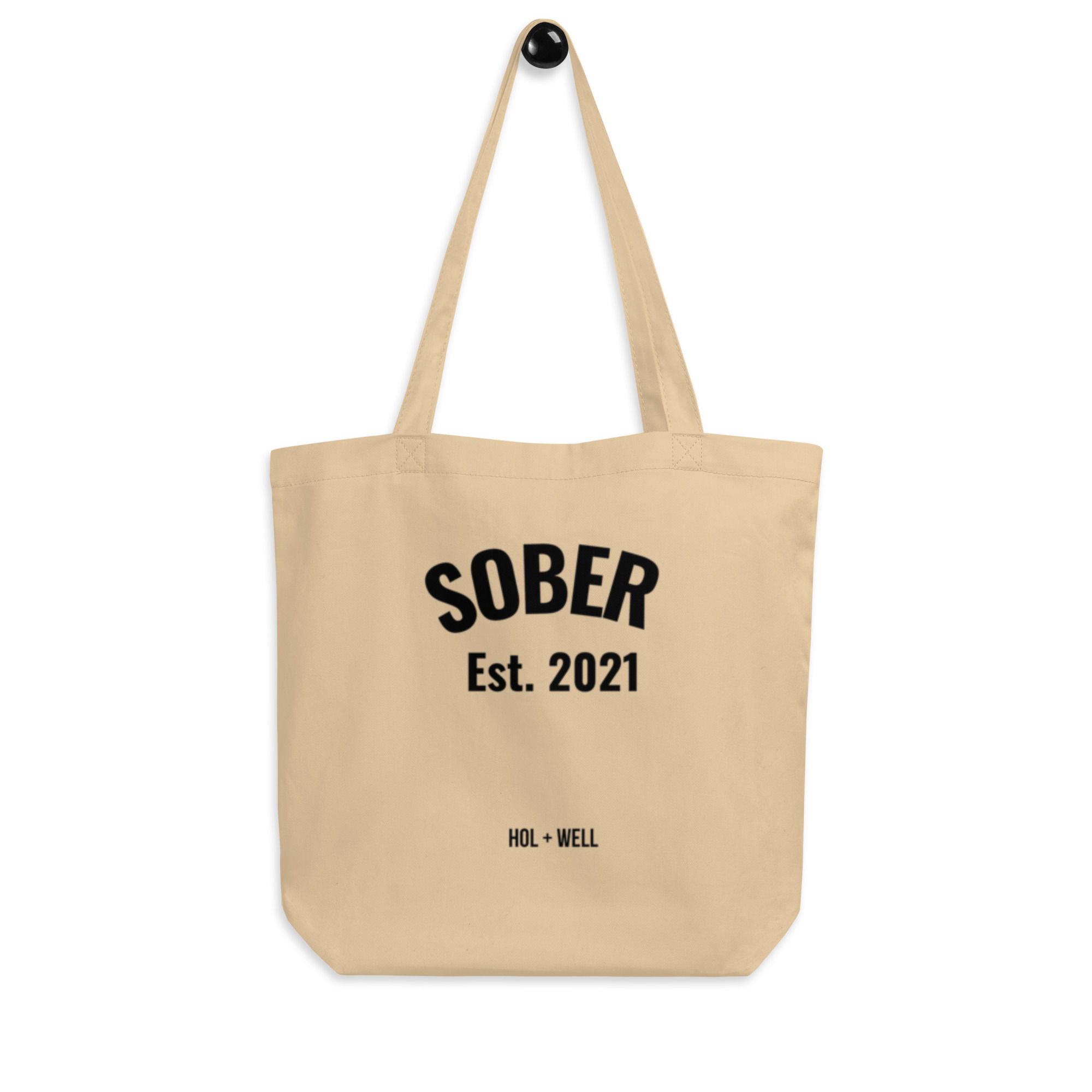 Sober Est. 2021 Eco Canvas Tote Bag