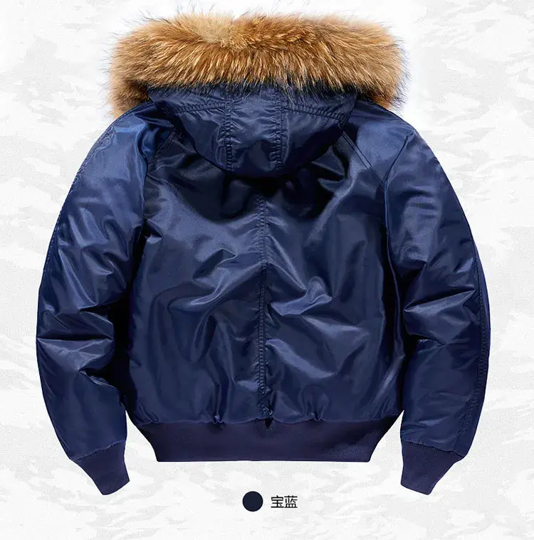 Thumbnail: Pilot Men's Jackets Thicken Winter Jacket Padding Man Down Jacket Coat Parkas