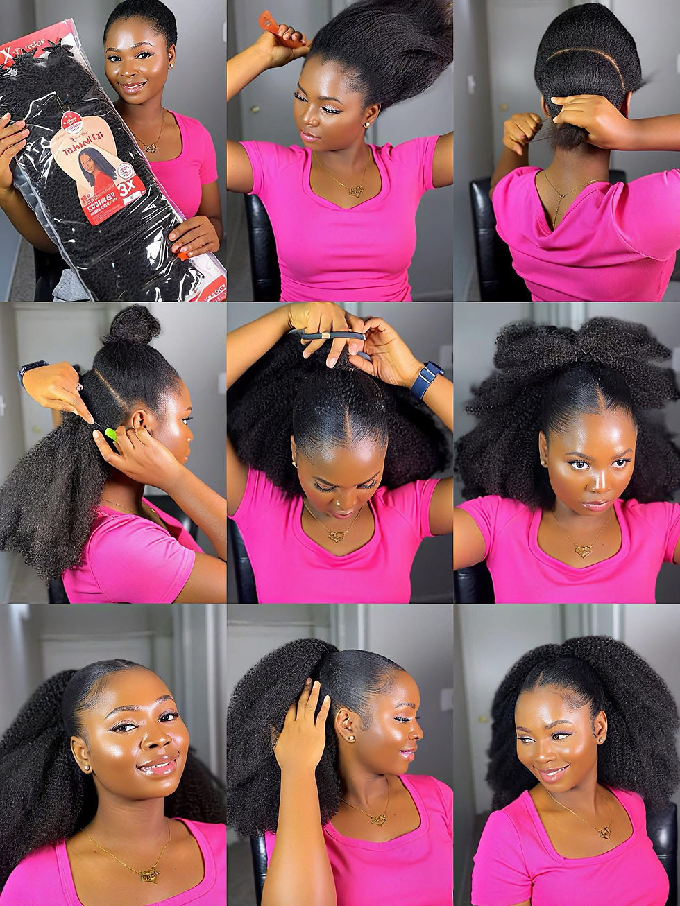 Kinky hair