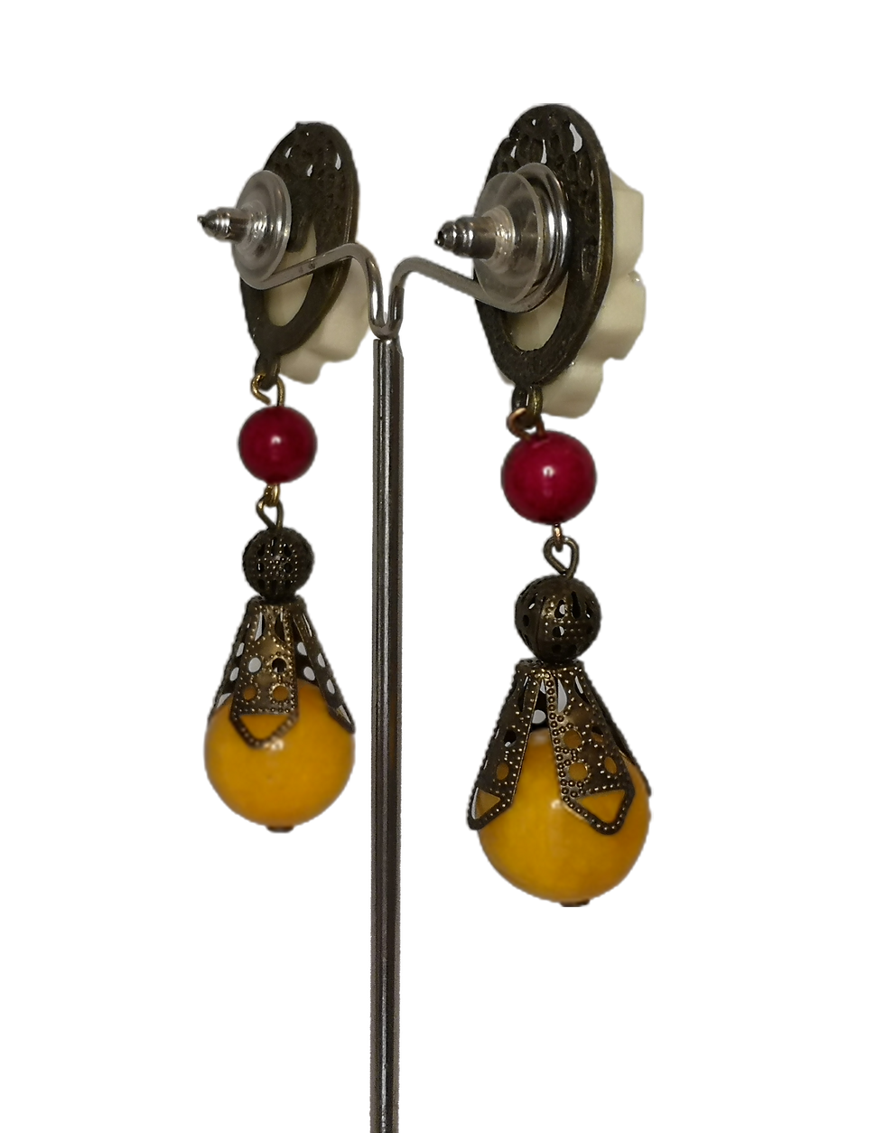 Miniatura: Pendientes flor