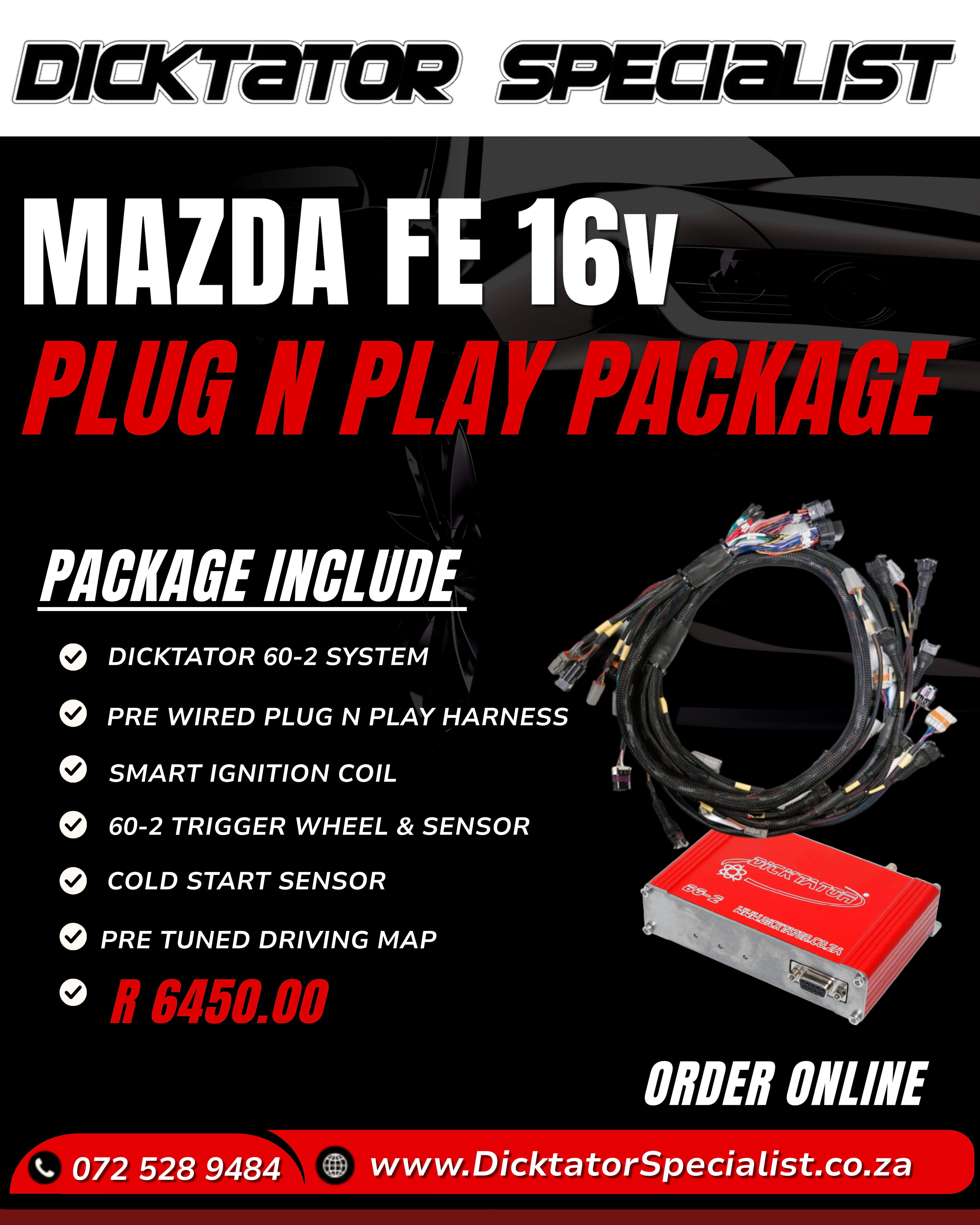 MAZDA FE 16v PLUG N PLAY PACKAGE