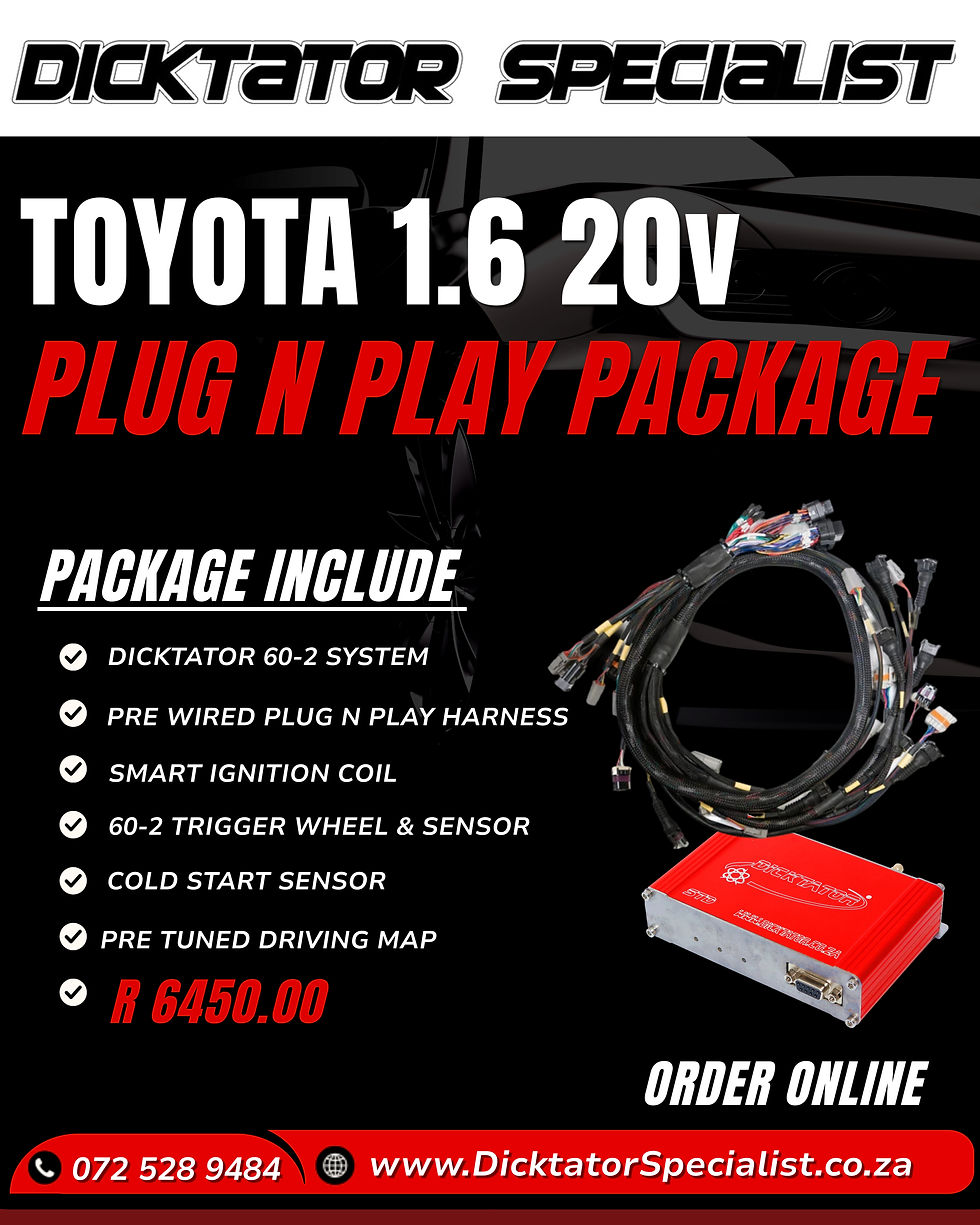 TOYOTA 1.6 20v PLUG N PLAY PACKAGE