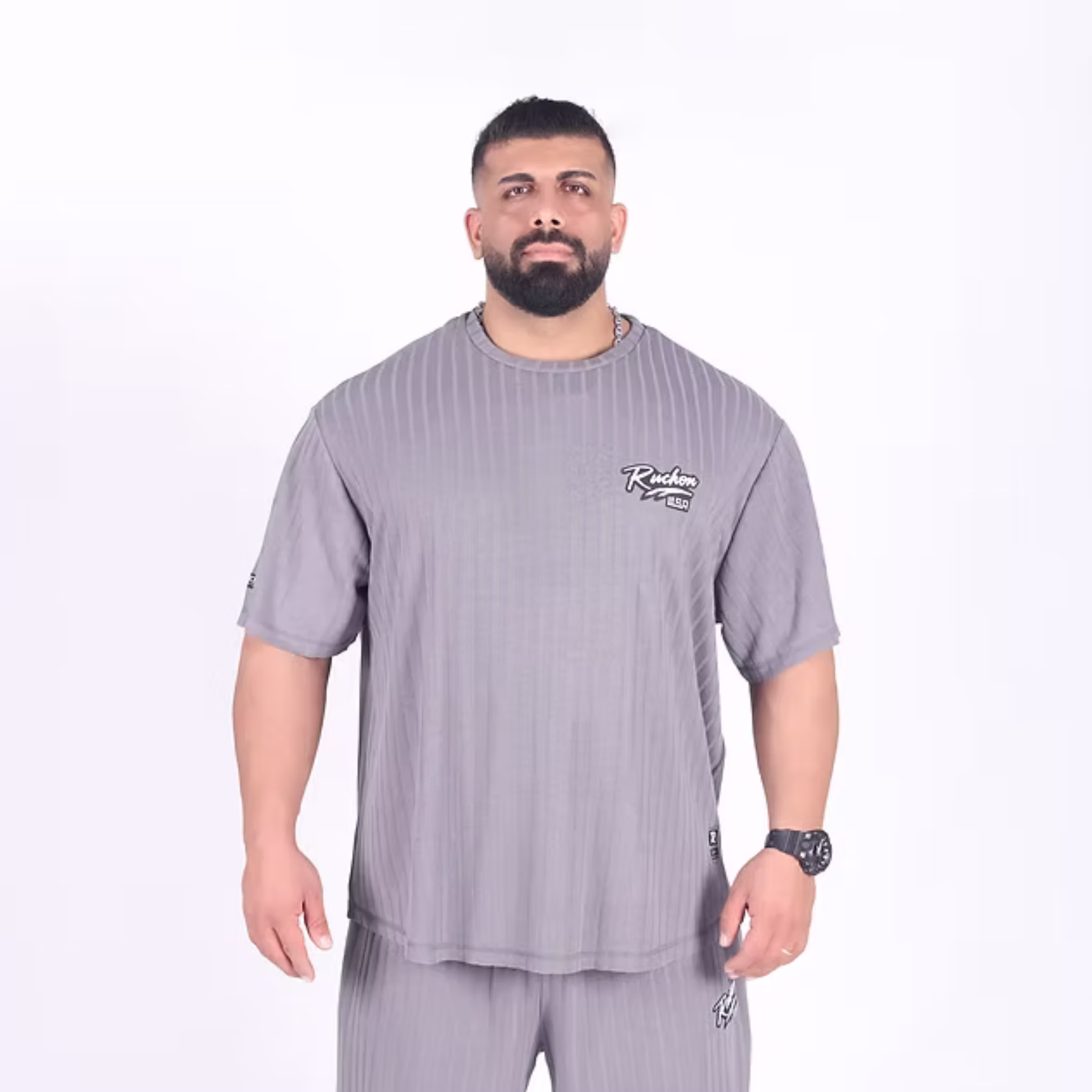 USA Oversize Tişört - Gri
