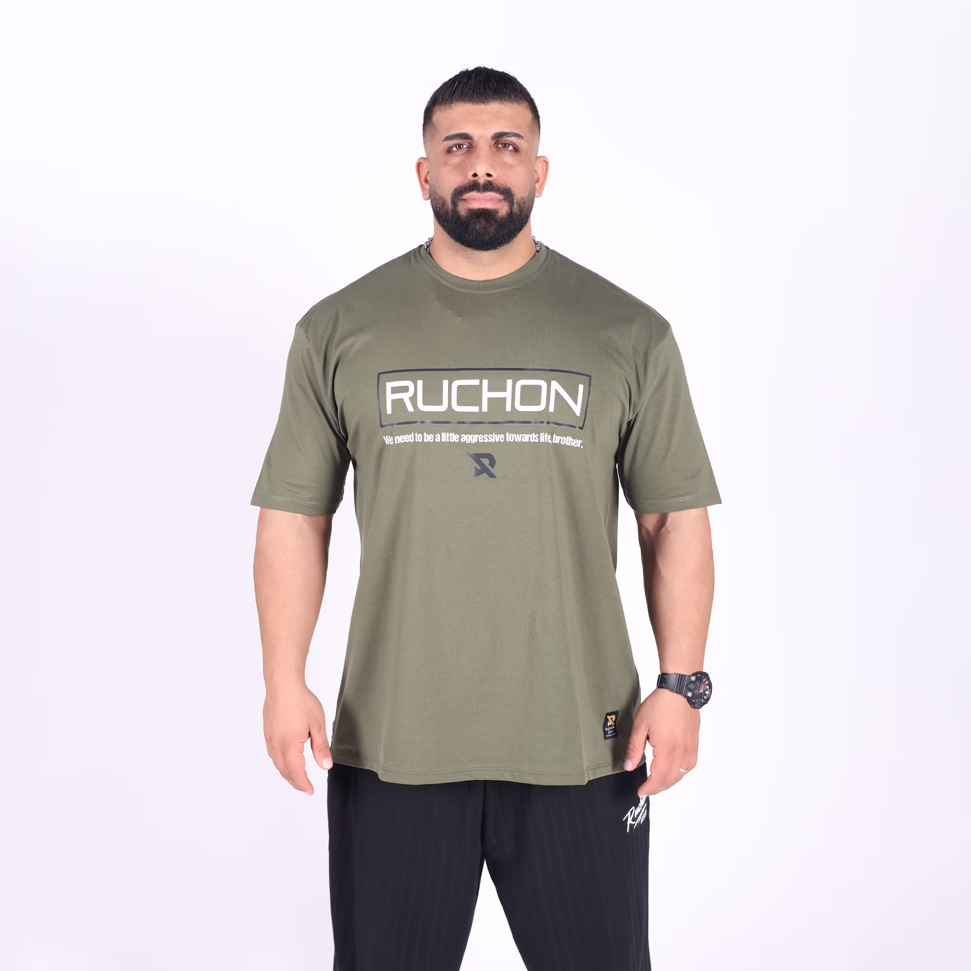 Aggressive Fitsize Tişört - Yeşil