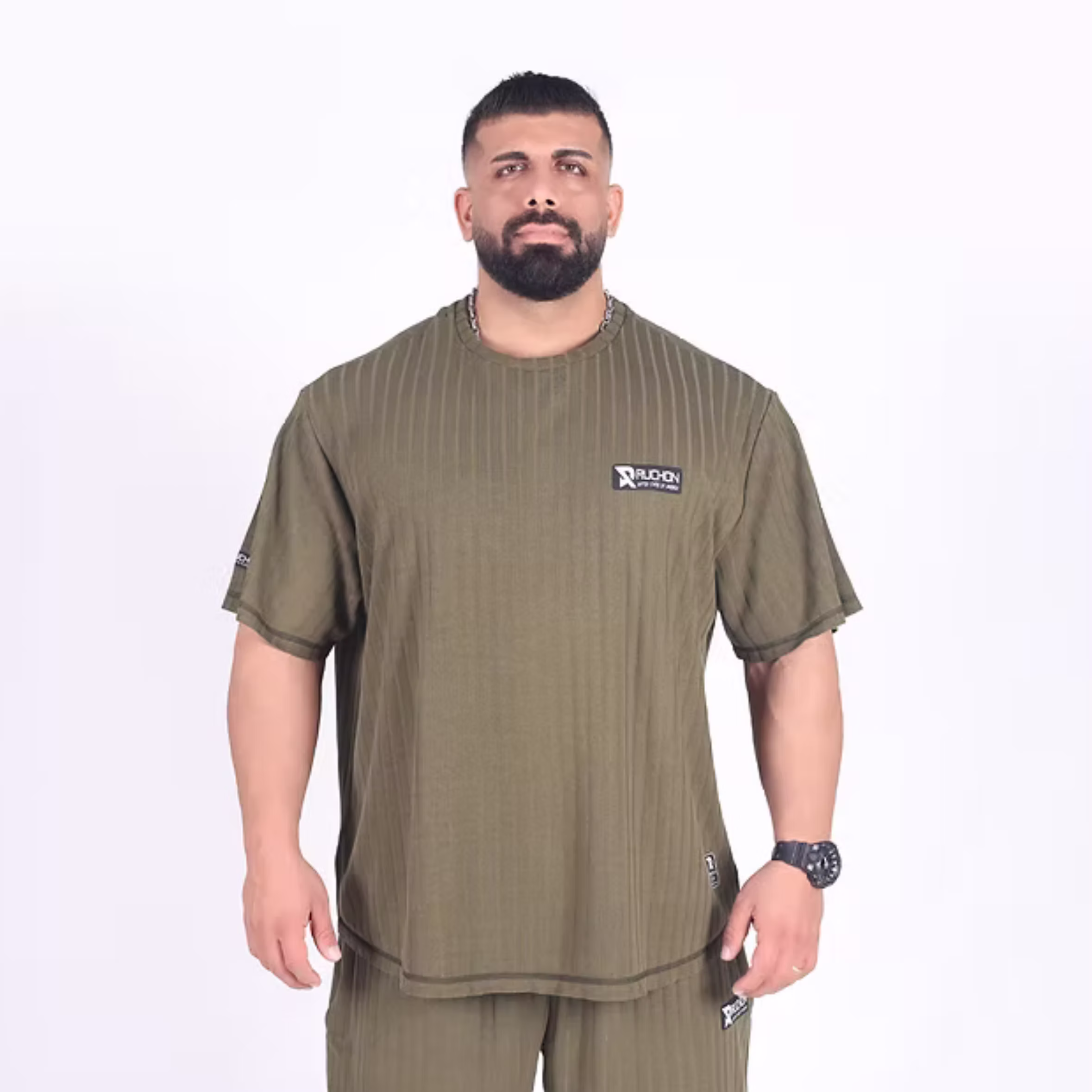 BB&FC Oversize Tişört - Yeşil