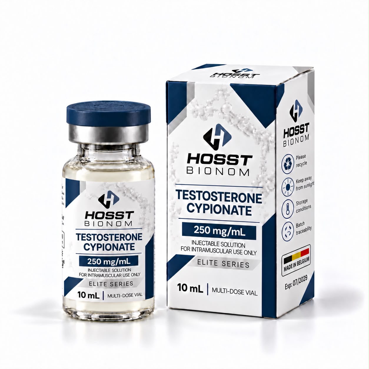 Testosterone Cypionate 250 mg/mL - 10 mL by HOSST BIONOM