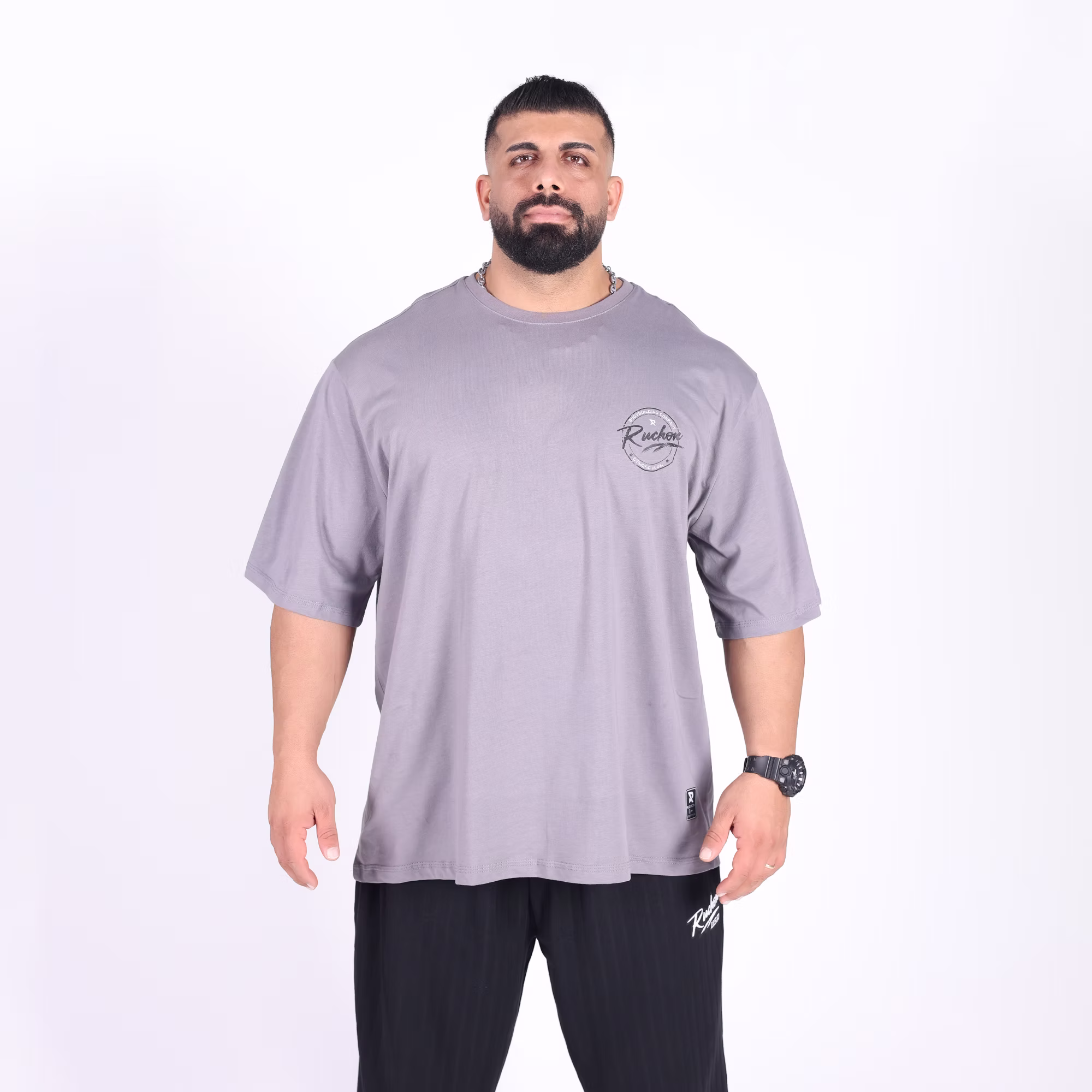 Bodybuilding Co. Bigsize Tişört - Gri