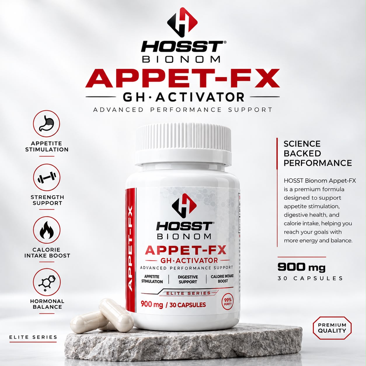 Appet-FX GH-Activator - 900 mg / 30 Capsules by HOSST BIONOM — image 2