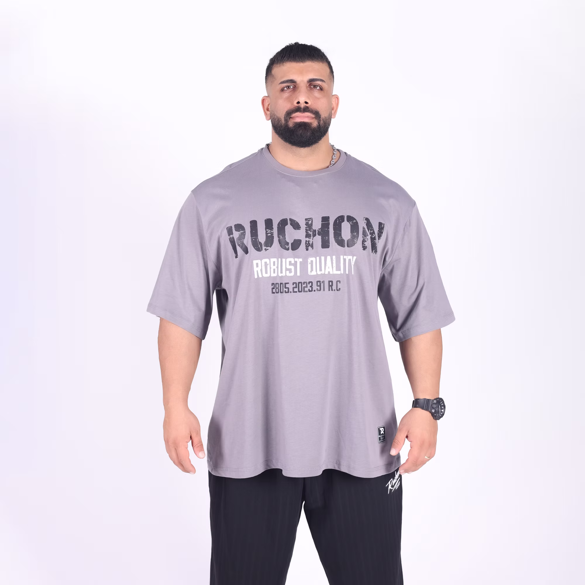 R.R. Quality Bigsize Tişört - Gri