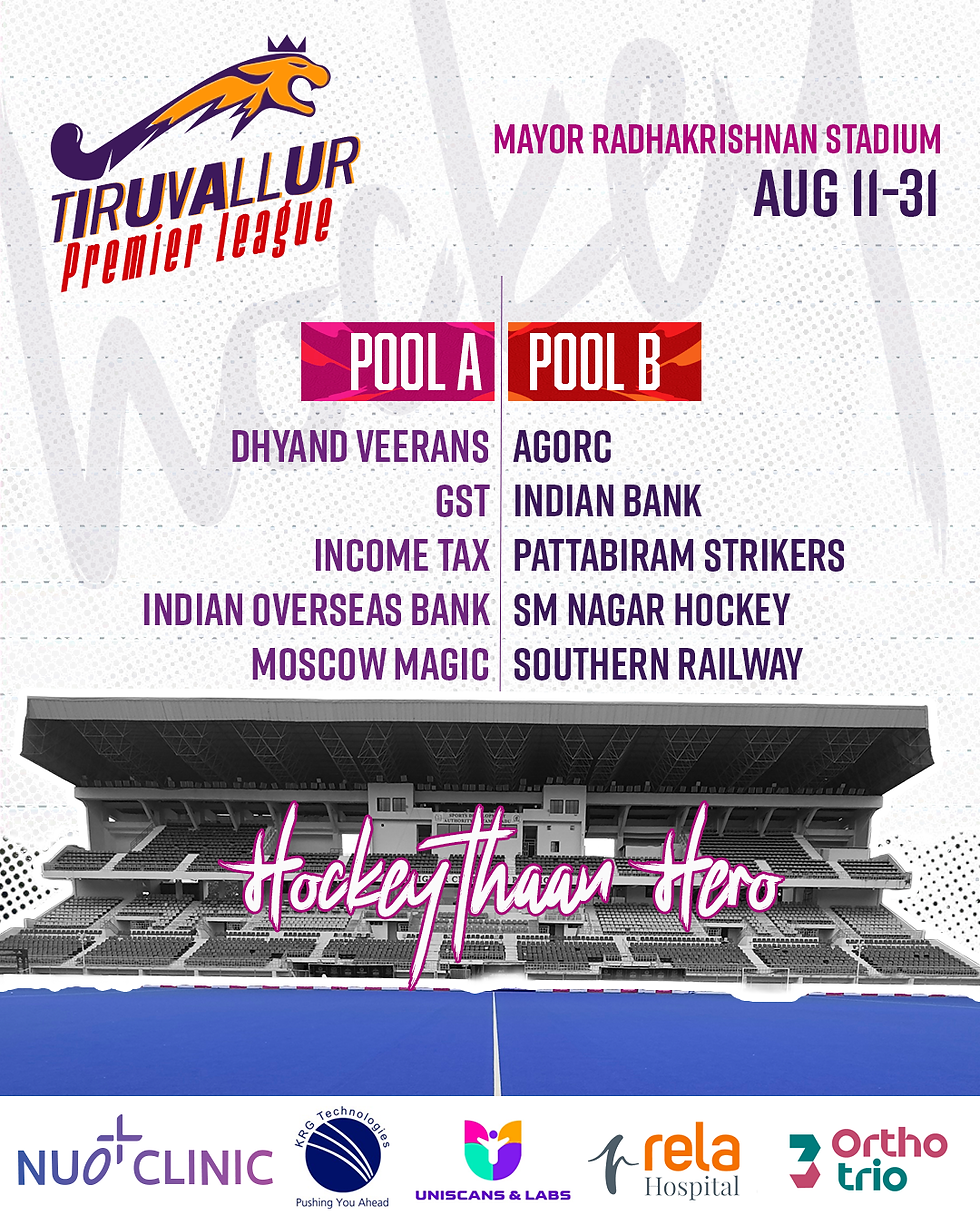 Tiruvallur Premier league  3.0: Where Hockey Becomes Hero — Are You Ready, Tamil Nadu?