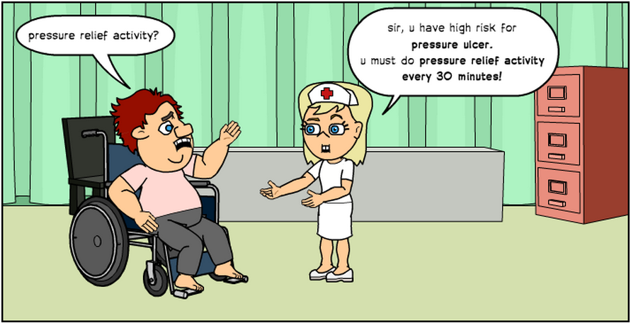 Pressure Ulcer Cartoon