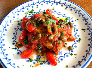 白身魚のピッツァイオーラ風