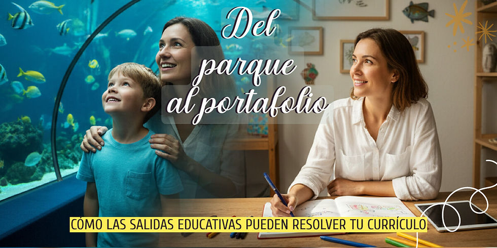 Cómo puedes resolver el curriculo usando salidas y paseos. Aprender sin escuela de forma alegre y divertida, sí es posible