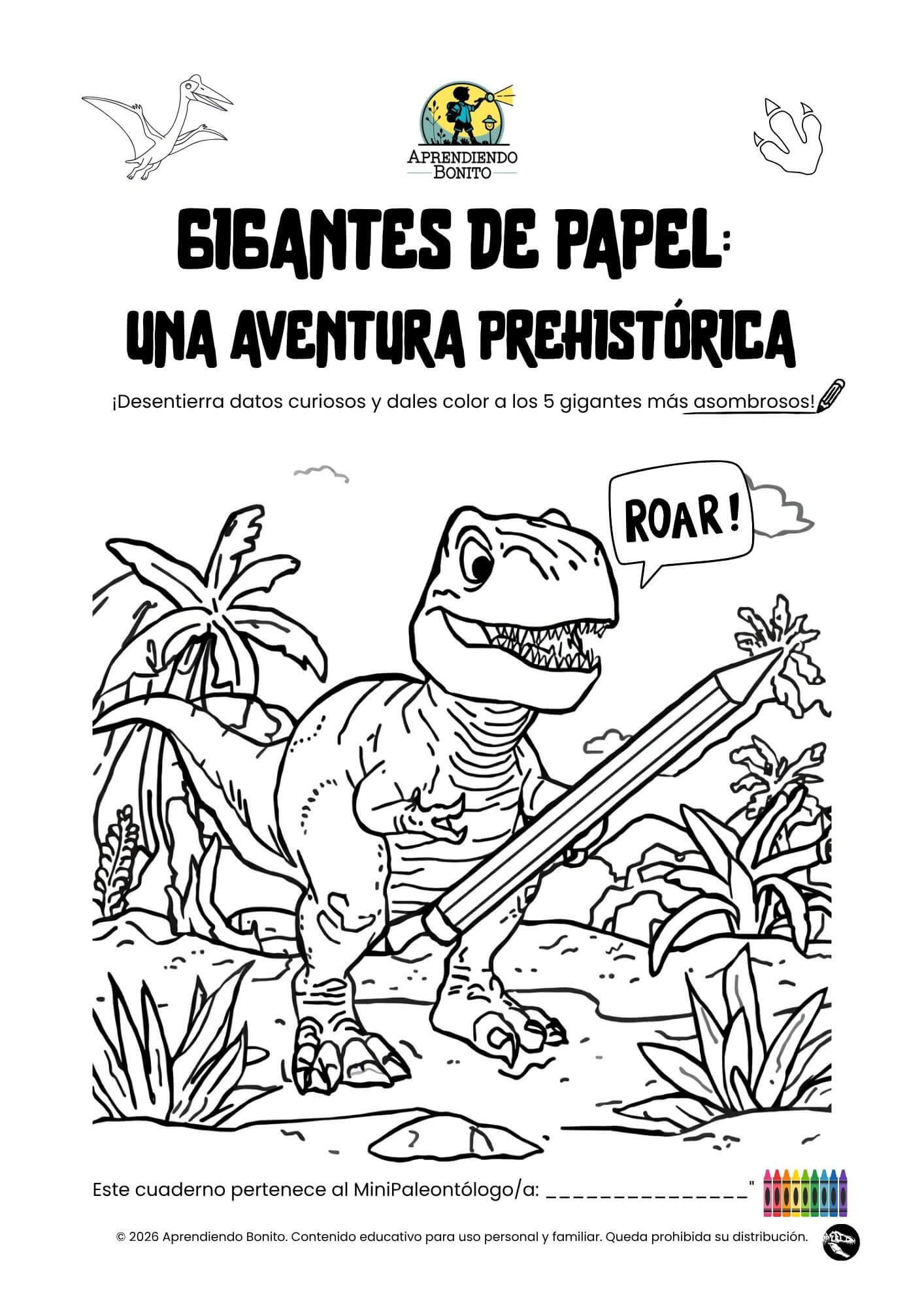 Gigantes de Papel: Una Aventura Prehistórica