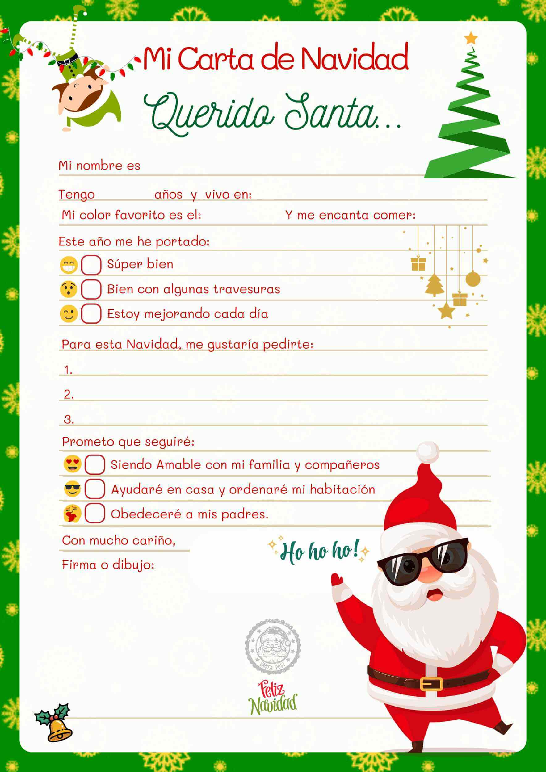 Cartas de Navidad para Peques