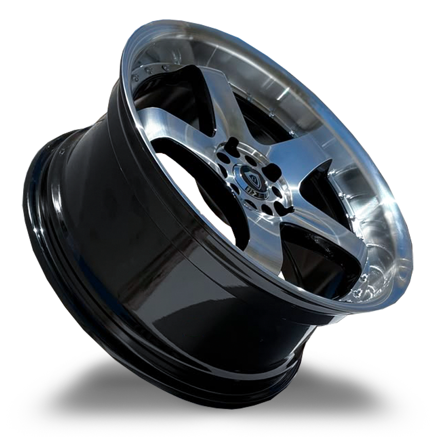Thumbnail: 18X8.5 5-100/114.3 G-LINE G8073 GLOSS BLACK MACHINED FACE   +30/73.1