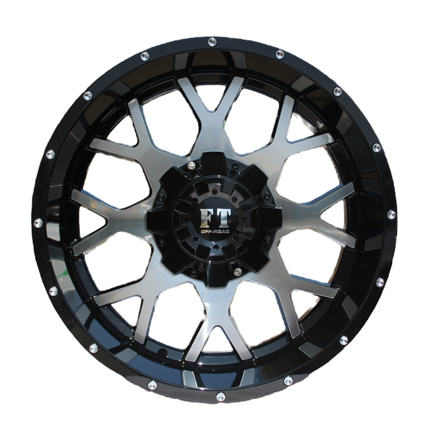 Thumbnail: 20X10 6-135/139.7 FULL THROTTLE FT-0151 GLOSS BLACK POLISH  -24/108.1