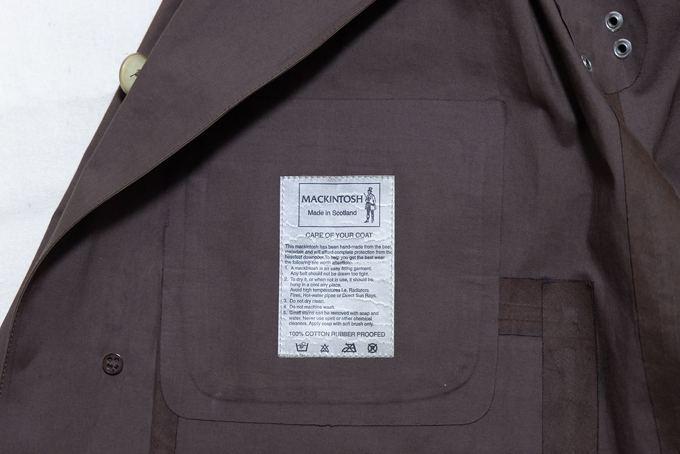 サムネイル： MACKINTOSH "Rubberised Coat"