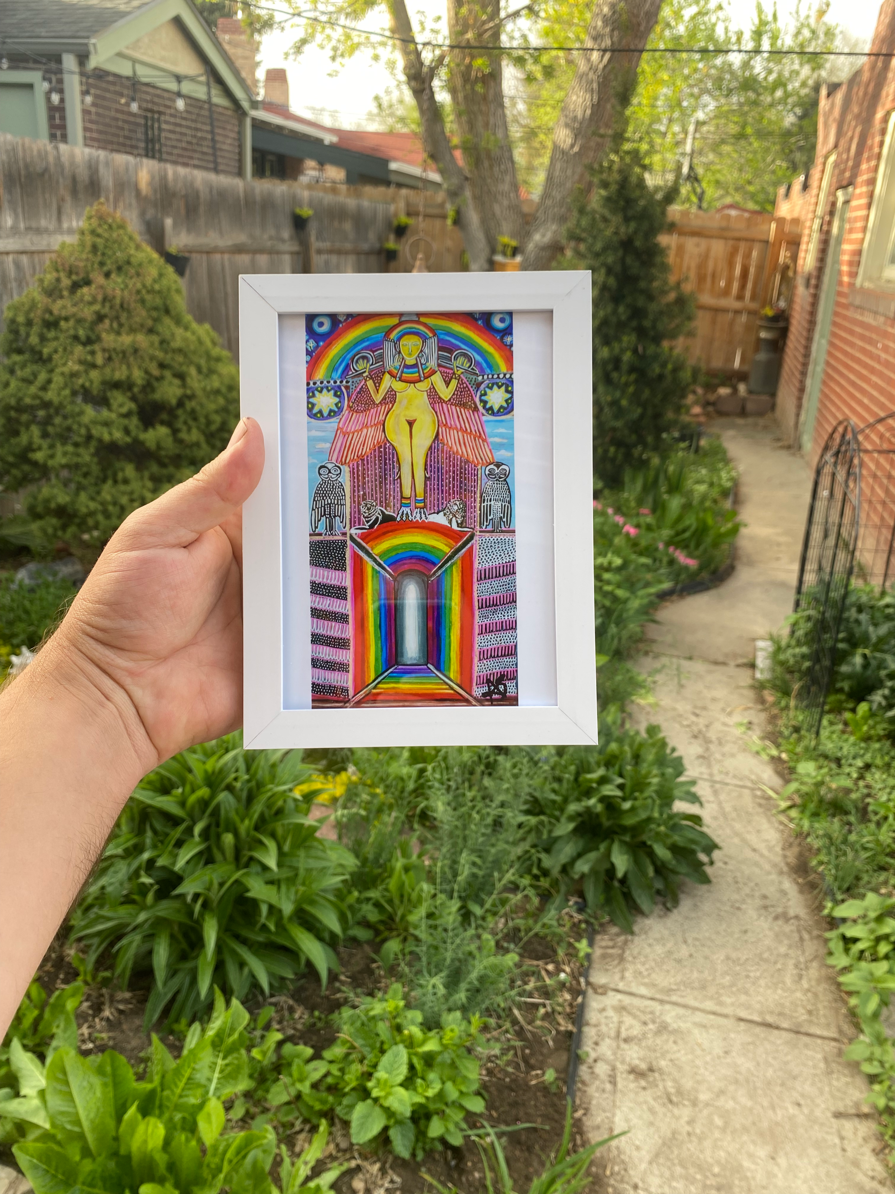 “Ishtar Goddess of Above and Below” framed print 