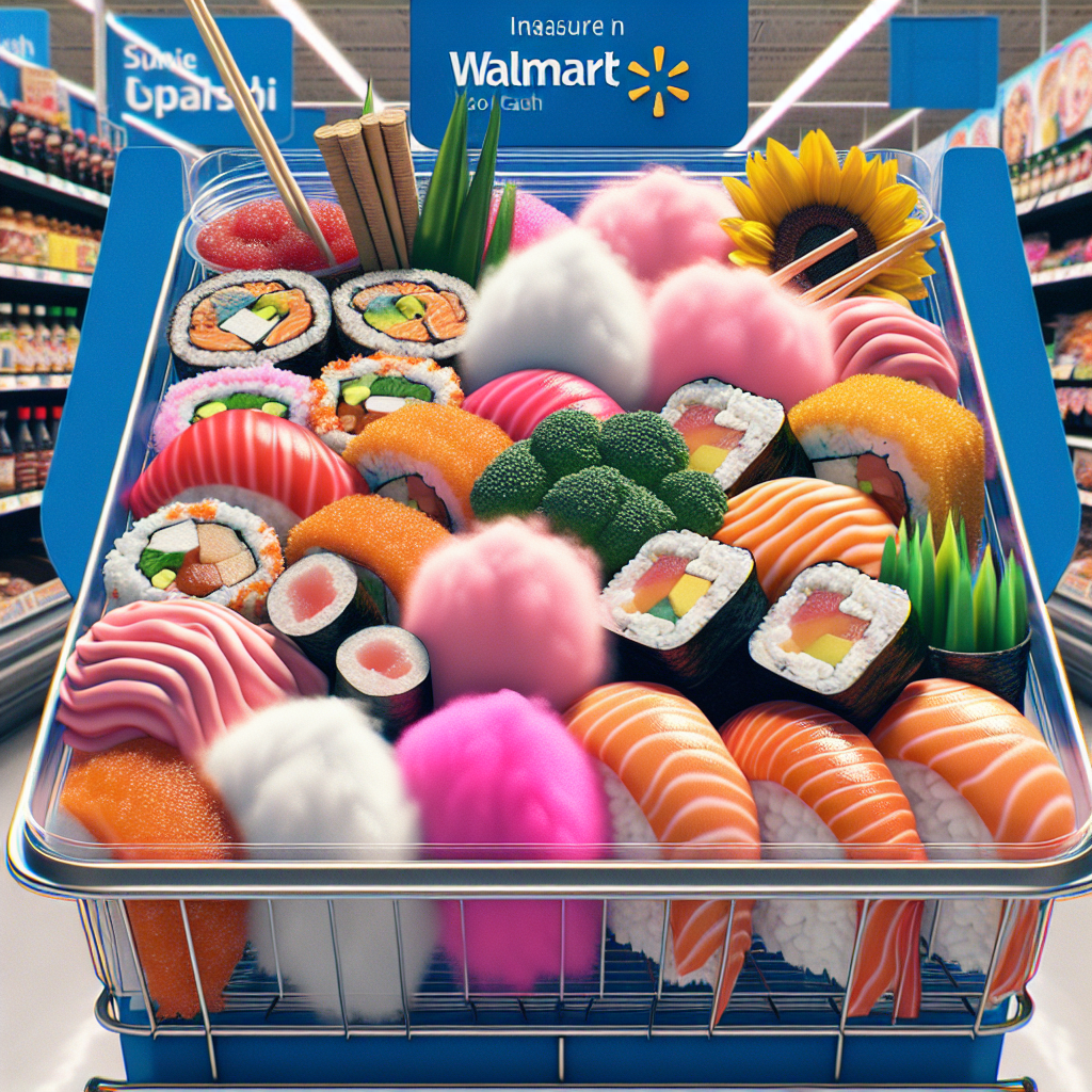 Sushi Cotton Candy Rolls