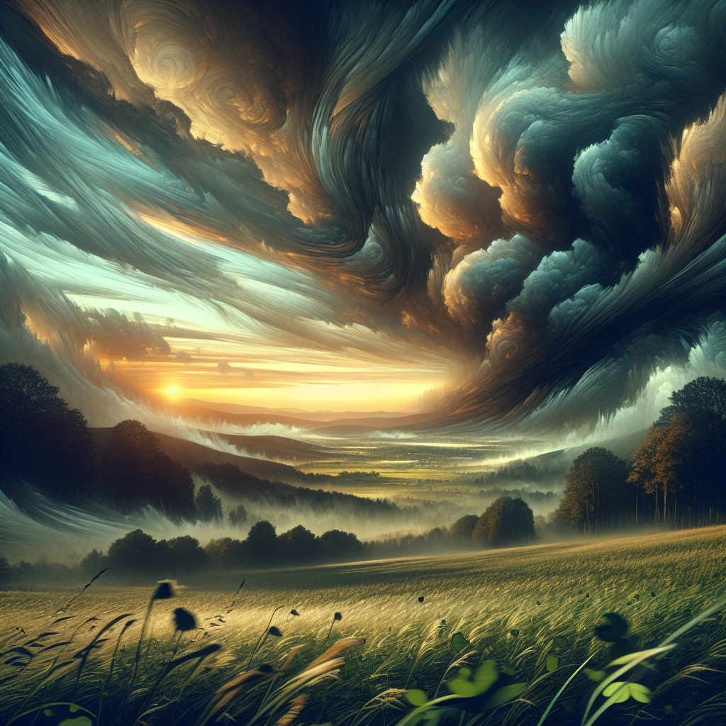 tree swaying in the wind