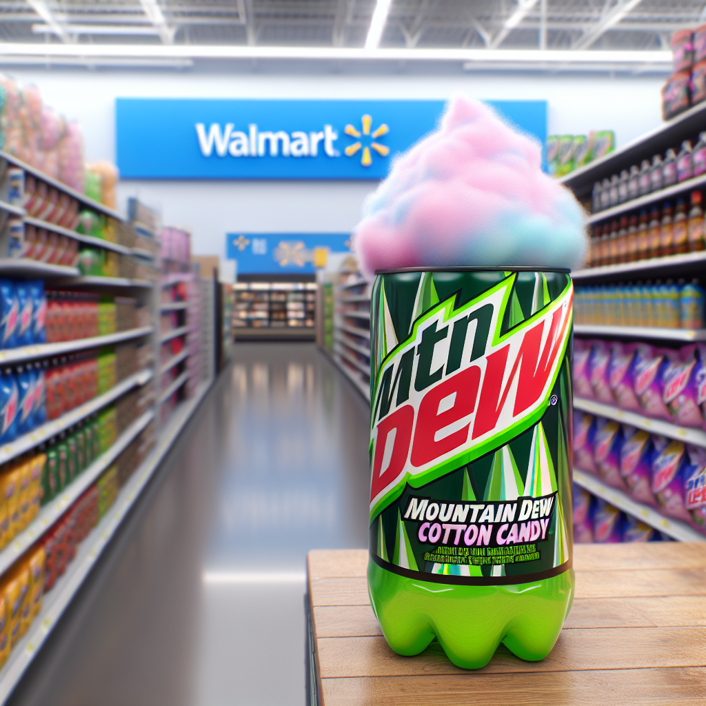 Mountain Dew Cotton Candy Packaging