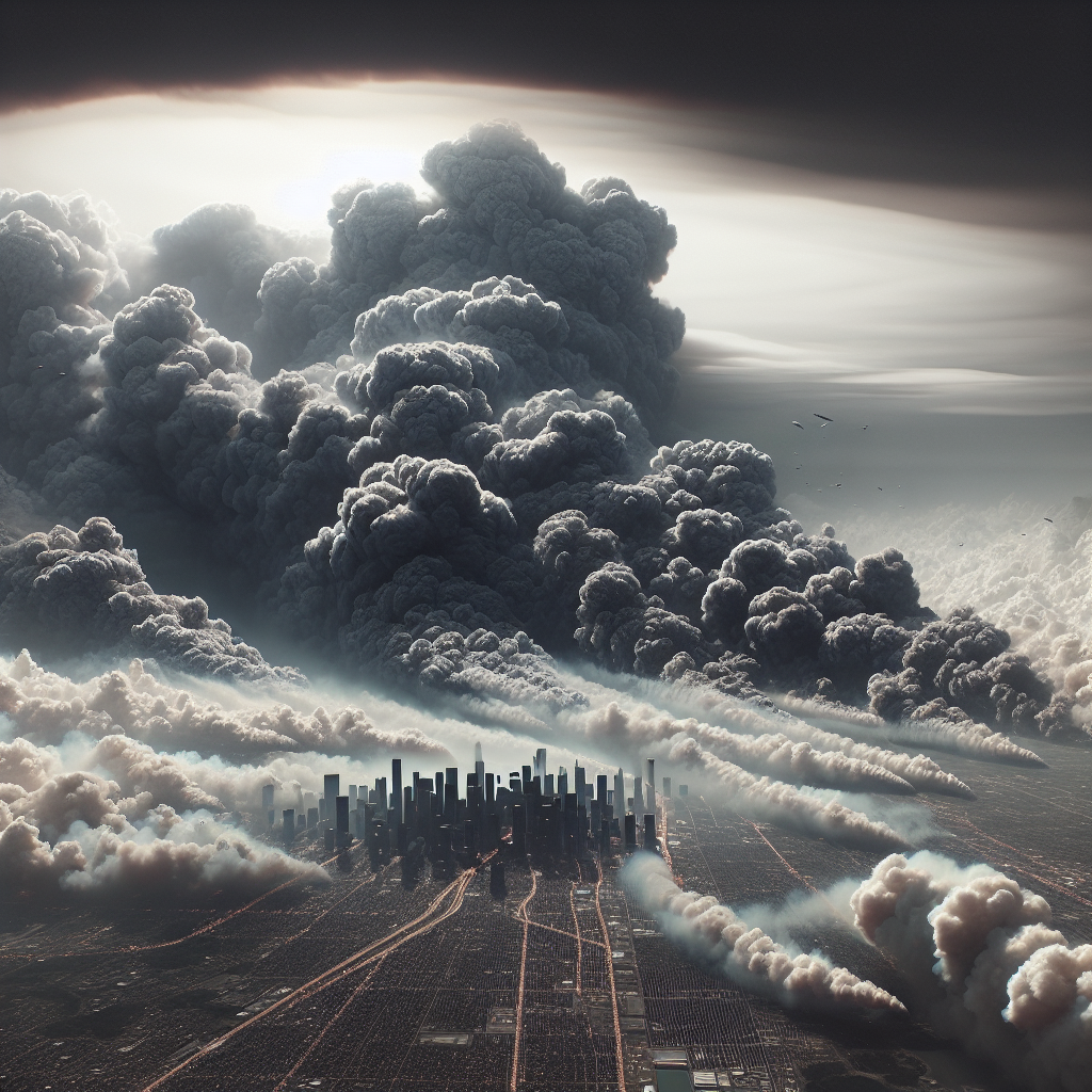 Scorched earth aftermath of a wildfire