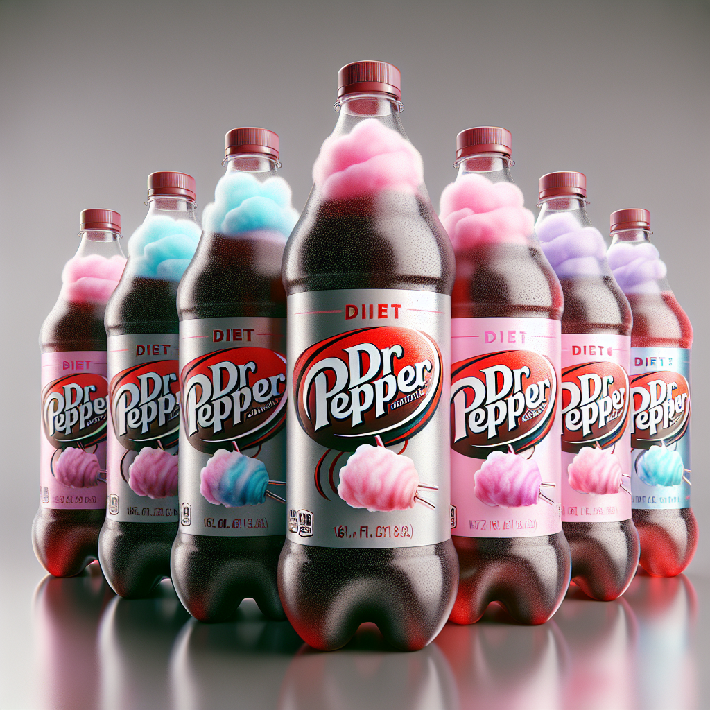 Diet Dr Pepper Cotton Candy Bottles