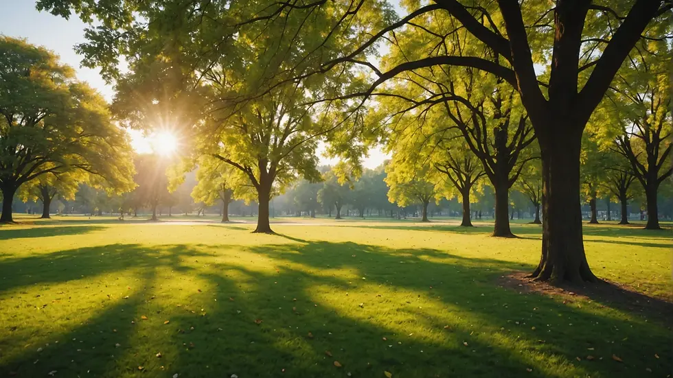 Sunny park view
