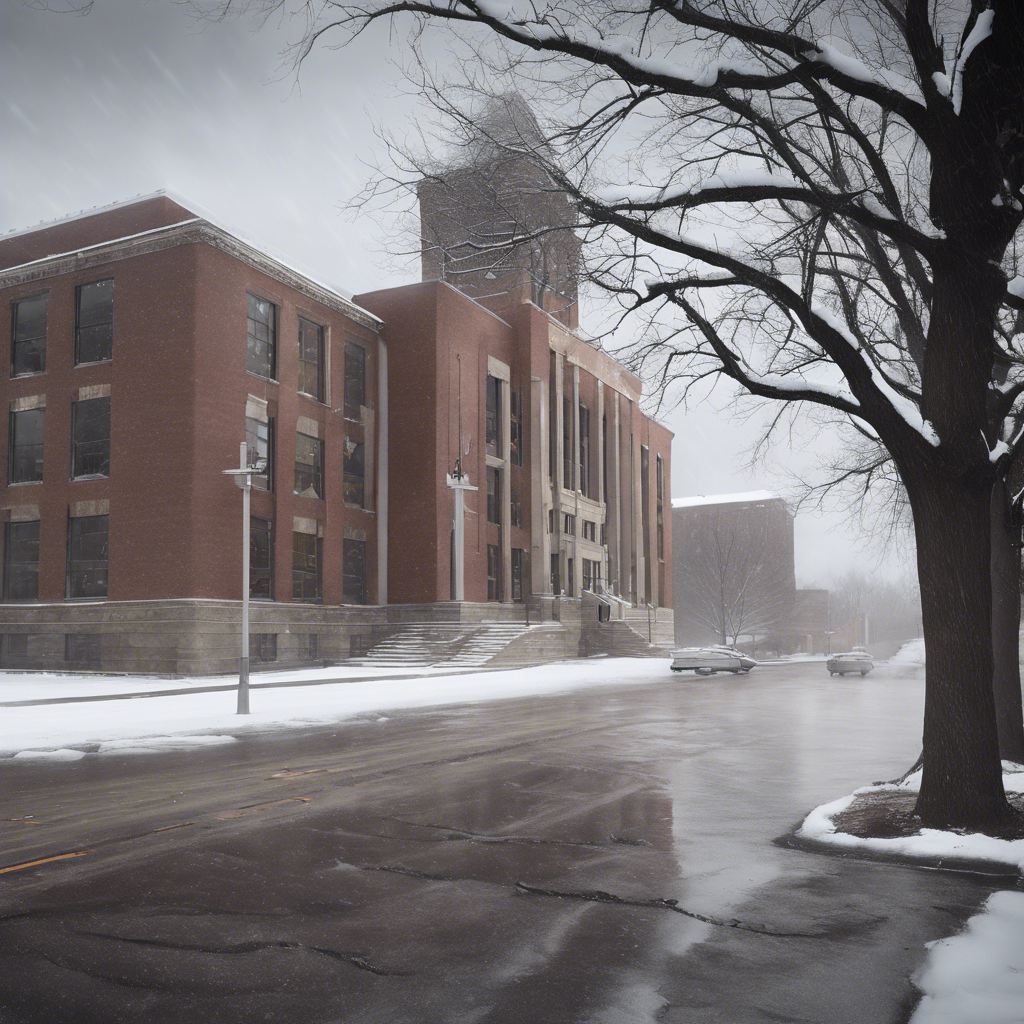 Snow-covered Campus