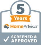 HomeAdvisor 5-Year Award badge