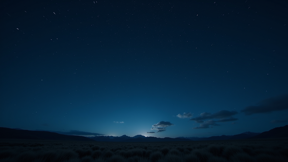 Close-up view of a serene night sky with stars