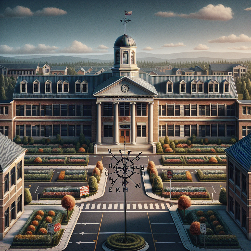 Empty Campus Square