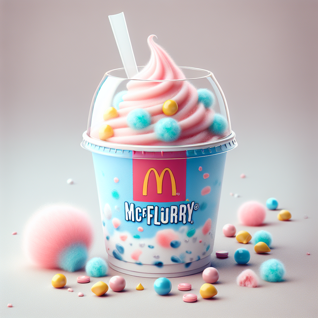 Swirls of Happiness Cotton Candy McFlurry