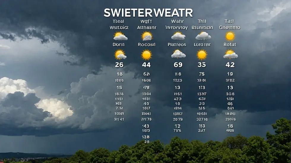 Rainy weather forecast