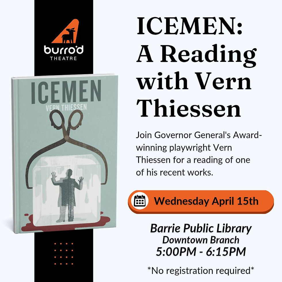 ICEMEN: A Reading with Vern Thiessen