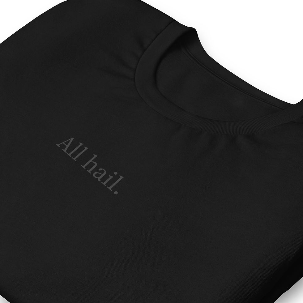Thumbnail: 'All hail' Burro'd Unisex T-shirt