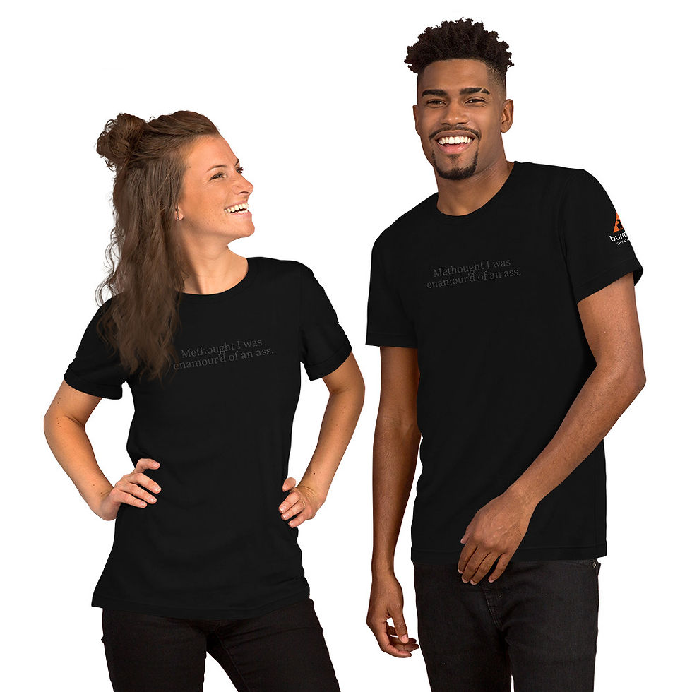 Thumbnail: "Methought I was" Burro'd Unisex T-shirt