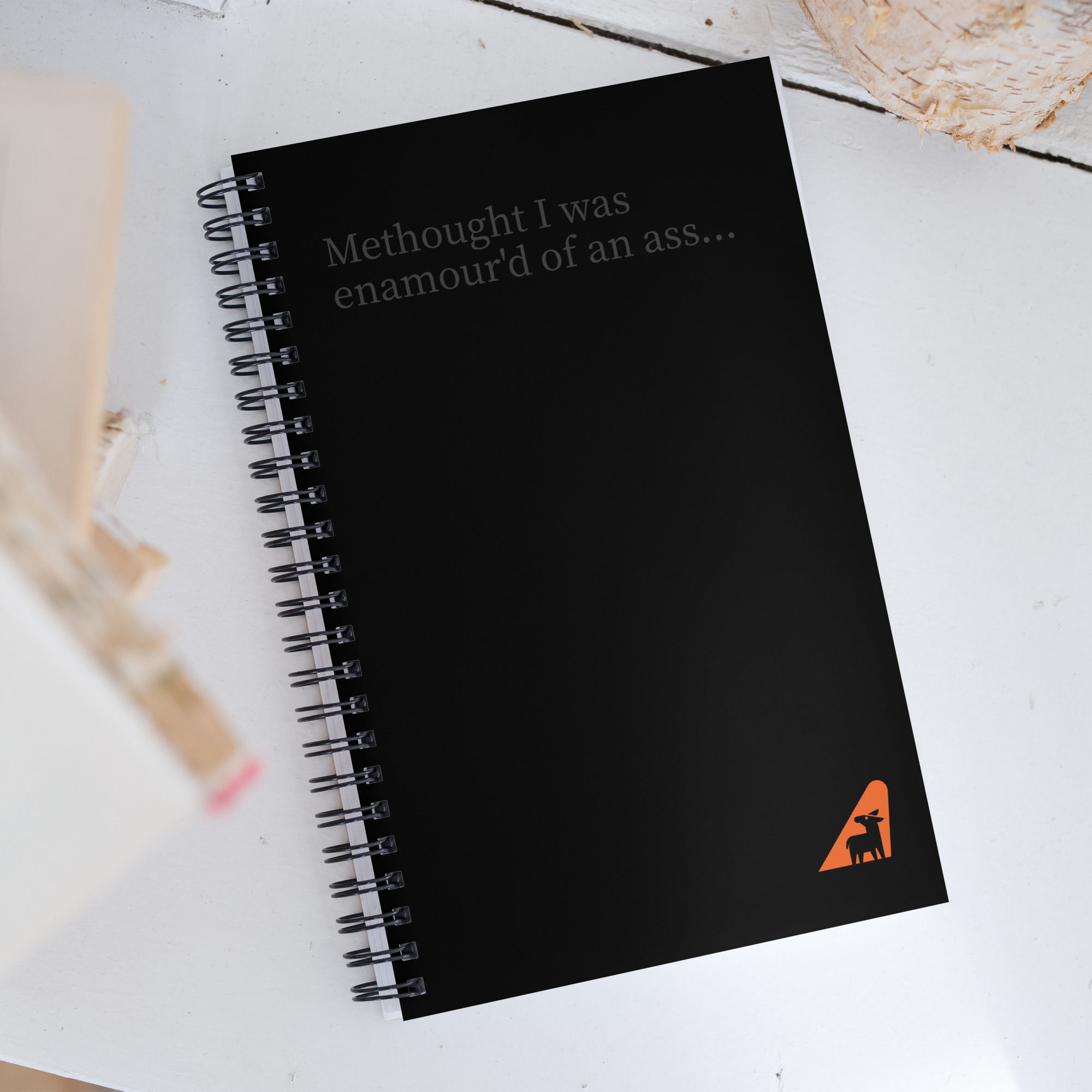 'Methought I was' Burro'd Spiral Notebook