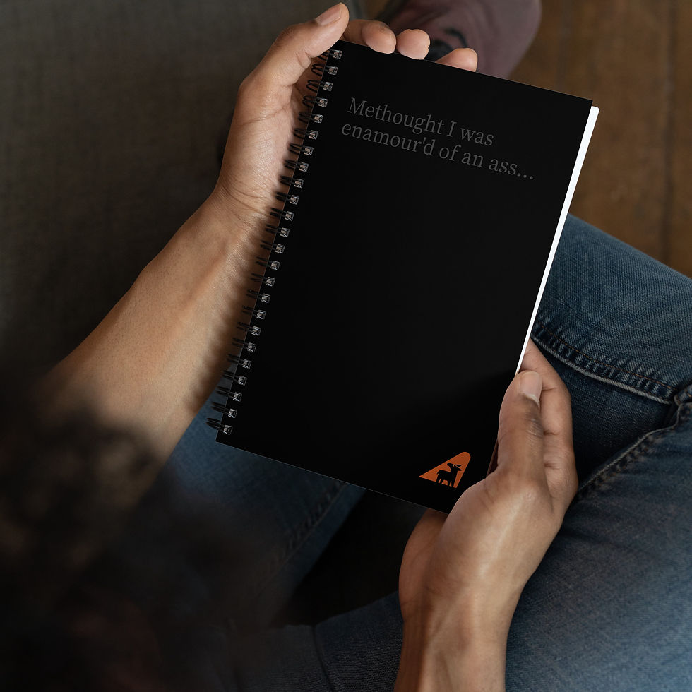 Thumbnail: 'Methought I was' Burro'd Spiral Notebook