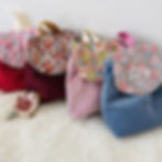 les sacs maternelles fait main en liberty et velours