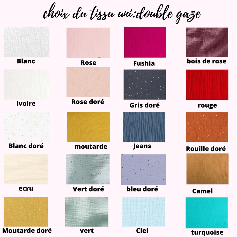 Miniature : Jupe en gaze de coton couleur au choix