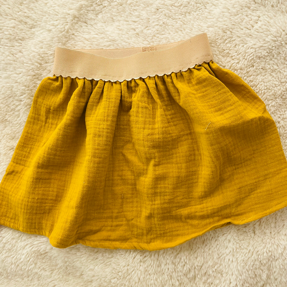 Miniature : Jupe en gaze de coton couleur au choix