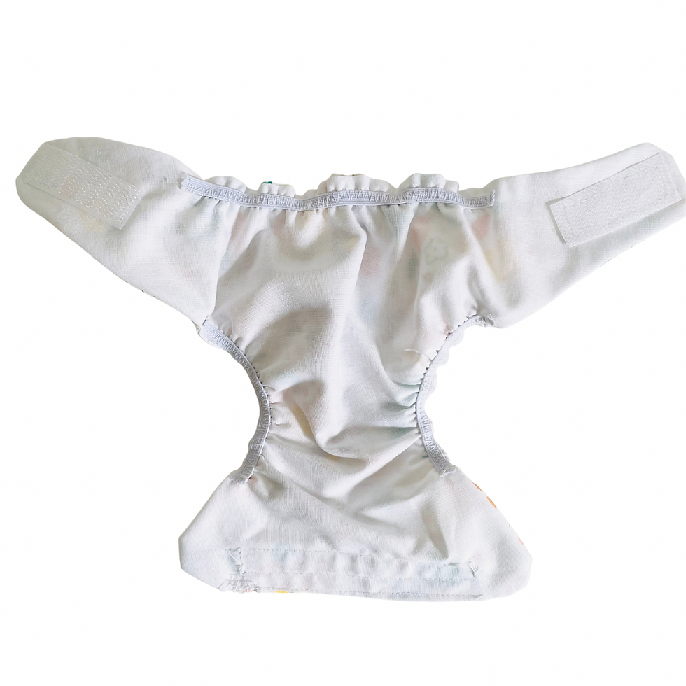 Miniature : Couche lavable pour poupon tissu au choix