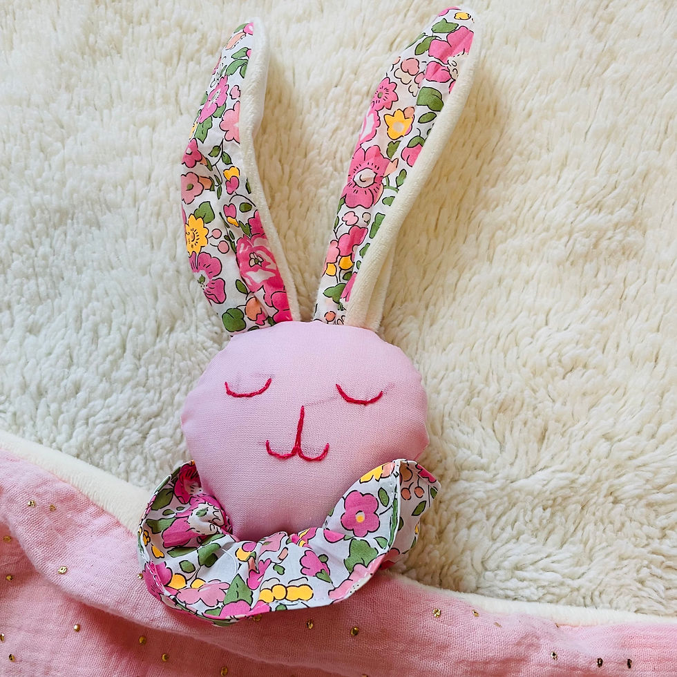 Miniature : maxi doudou lange lapin